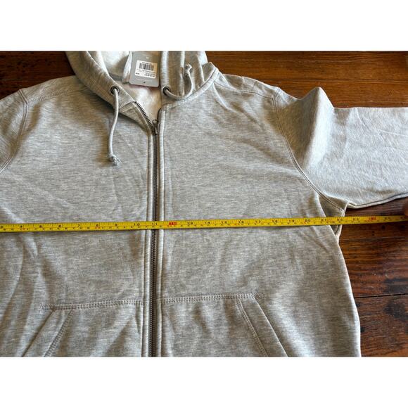 NWT Vizzy Hard Seltzer Unisex Hoodie Fleece Zip Jacket Heather Gray MED - Picture 9 of 10